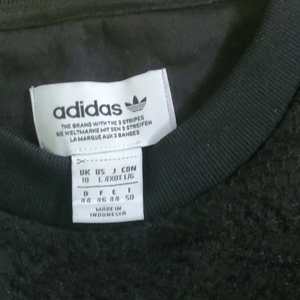 Adidas Black Sweatshirt with Paisley print size L - Picture 2 of 4